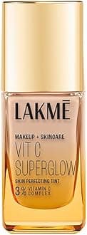 Lakme Makeup+Skincare VitC Superglow Skin Perfecting Tint Warm Sand W160 25ml