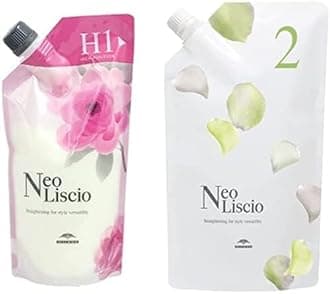 Japanese Hair Straightening Neo Liscio Hair Rebonding Straightening Permanent Set Of H1(400g) + 2(800g)