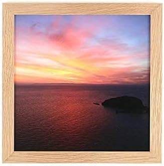 Wall Space 10x10 Oak Frame | Real Solid Oak Square 10x10 Picture Frame | Solid Wood with Real Glass | 25x25cm