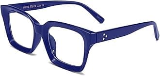 - Glasses Frame Womens, Square Thick Eyeglasses Frame, Classic Eyewear for Men E1061