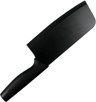 - 12" Meat Cleaver Knife, Stainless Steel Professional Chopper, Heavy Duty Blade with Ergonomic Handle for Home Kitchen and Restaurant, Black, Pack of 1