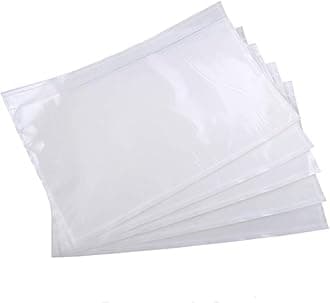 9527 Product 6" x 9" Clear Adhesive Top Loading Packing List Clear Shipping Pouches, Mailing/Shipping Label Envelopes (500 Pack)
