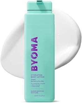 BYOMA Hydrating Body Lotion – Deeply Hydrates & Nourishes with Tri-Ceramide Complex, Shea Butter & Beta Glucan Skin Barrier, 13.52 Fl. Oz