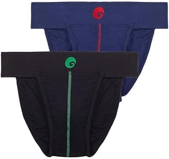 omtex Athletic Neo Stretchable Supporter Back Covered with Cup Pocket, Ideal for Workout and Sports Quick Dry Moisture Wicking Underwear (Pack of 2)