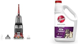 Hoover Power Scrub Deluxe Carpet Cleaner Machine with Hoover Paws & Claws Deep Cleaning Carpet Shamp