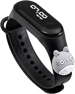 Digital Dial Waterproof Stylish and Fashionable Wrist Smart Watch LED Band for Kids, Rakhi, Colorful Cartoon Character Super Hero for Boys & Girls (Removable silicon strap)