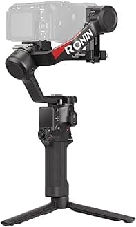 DJI RS 4, 3-Axis Gimbal Stabilizer for DSLR and Mirrorless Cameras Canon/Sony/Panasonic/Nikon/Fujifilm, 2-Gen Native Vertical Shooting, 2-Mode Switch Joystick, UAE Version, Official Warranty Support