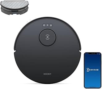DEEBOT N20 Robot Vacuum Cleaner and Mop,8000Pa Strong Suction, ZeroTangle Brush, 300 Minutes Runtime,TrueMapping Intelligent Path Planning