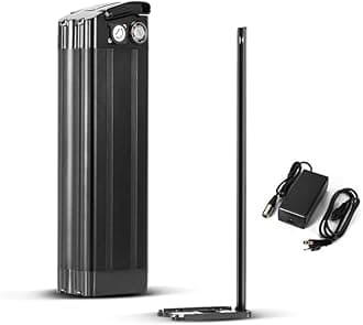 Electric Bike Battery 36V17.4AH Silver Fish ebike Lithium-ion Batteries with Charger USB Port Electric Bicycle Battery Pedelec fit 36V250W 350W 500W 700W 900W Motor 390mm Height