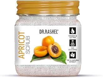 DR.RASHEL Apricot Scrub For Face & Body (380 Ml) | All Skin |Cleanser Scrub For Deep Exfoliation | Dead Skin Remover| Tan Removal | Blackhead Remover