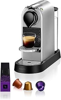 Citiz Automatic Pod coffee machine for Americano, Decaf, Espresso by Krups in Silver