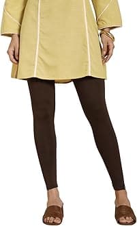 Tailored Cut & Classic Fit Stretchable Viscose Elasthane Fabric Ankle Length Leggings for Women