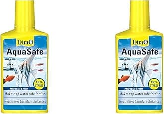 Tetra AquaSafe to Turn Tap Water into Safe and Healthy Water for Fish and Plants, 250 ml (Pack of 2)