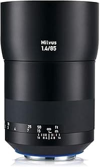 Milvus 85mm f/1.4 Full Frame Camera Lens for Canon EF-Mount ZE, Black