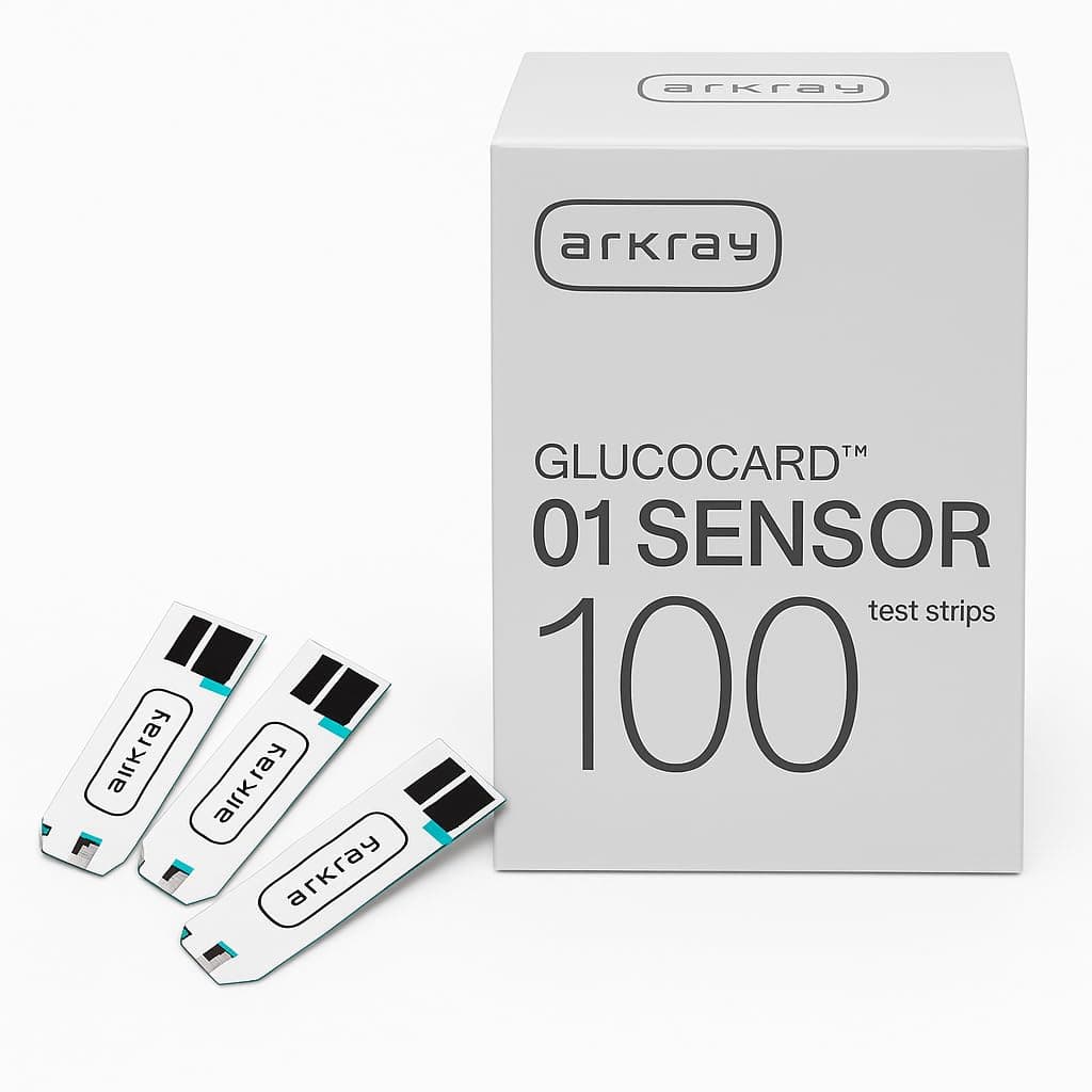 Glucocard 01 Mini/Plus- 100 Strips Pack | Bottle-Pack | Made in India | Japanese Technology