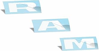 RAM Grille Emblem Overlay Decal Stickers 2025-2026 Ram 1500 (Color: Gloss White)
