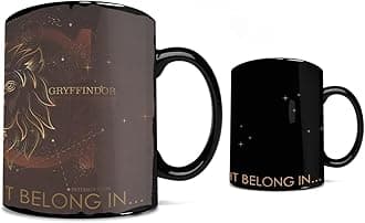 Harry Potter – Celestial Hogwarts Houses – Gryffindor – Sorting Hat – 16 oz Large Ceramic Heat Sensitive Clue Mug – Full image revealed when HOT liquid is added MMUGC943