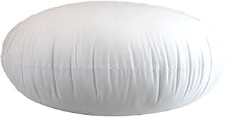 MoonRest Round Pillow Insert Hypoallergenic Polyester Form Stuffer-%100 Cotton Blend Covering for Sofa Sham, Decorative Pillow, Cushion and Bed - 32 Inch Diameter