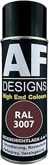 Alex Flittner Designs Rust Protection Paint 4-in-1 RAL 3007 Black Red Metal Protective Paint Spray Rust Protection Paint Spray Can