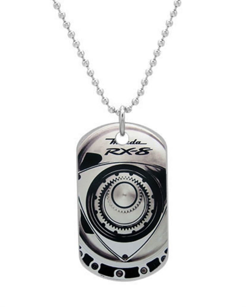NEW MAZDA RX-8 ROTARY 13B ENGINE Customized Dog Tag Pet Tags Dogtag (One Side) Size:1.2X2X0.1 inches Necklace Charm Unique Gift
