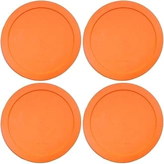 Wood Grip - Lids for Pyrex and Anchor Round Glass Containers - Lids For Pyrex Glass Containers - Replacement Lids (Red, 2 Cups, 4 Pack)