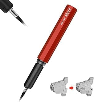 stedi Model Scriber Chisel,Tungsten steel Blades 0.1mm,for Modeling Hobby,RG Scale Model,Gundam Model Kit,for Scribing line, Engraved,Panel line,Resin,Red