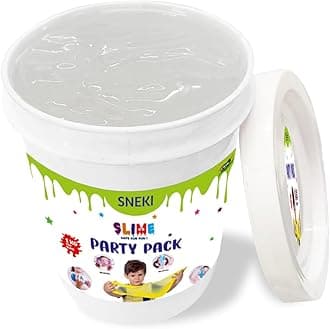 (1 Kg Clear Slime) Fruit Scented Big Slimy Slime Gel Jelly Putty Toy Slime Bucket kit Set Toys for Girls Boys Kids Slime Toy Gift