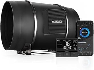 CLOUDLINE PRO T10, Quiet 10” Inline Duct Fan with Temperature Humidity VPD Controller, WiFi Integrated App Control - Ventilation Exhaust Fan for Heating Cooling, Grow Tents, Hydroponics