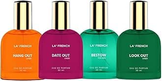 Perfume For Unisex 30 Ml X 4 120Ml|Hang Out,Date Oud,Look Out,Bestow|Long Lasting|Spicy Citrus & Musky Fragrance Notes|Eau De Parfum|Higher Perfume Concentration- Unisex Adult,Liquid