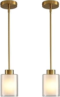 Modern Black Farmhouse Pendant Light with Glass Shade,Industrial Pendant Lighting, Adjustable Hanging Light Fixtures, Farmhouse Pendant Lighting