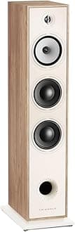 Triangle - BOREA BR08 Hi-Fi Floorstanding Speaker - Admissible Power 150W - Output 92 dB/W/m - 16 cm Speakers - Versatile Music and Home Cinema - 206 x 1020 x 314 mm - Light Oak (Piece)