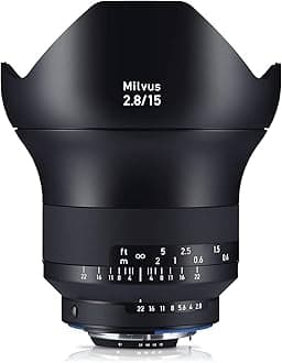 - ZEISS Milvus ZF.2 2.8/15 Super Wide-Angle Camera Lens for Nikon F-Mount SLR/DSLR Cameras