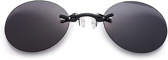 Clip Nose Sunglasses Men Round Glasses Matrix Morpheus Vintage Sun Style
