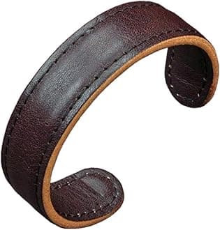 Mens Genuine Leather Bracelet - Handmade Adjustable Leather Cuff Bracelet punk Style leather wrap Wristband for Men