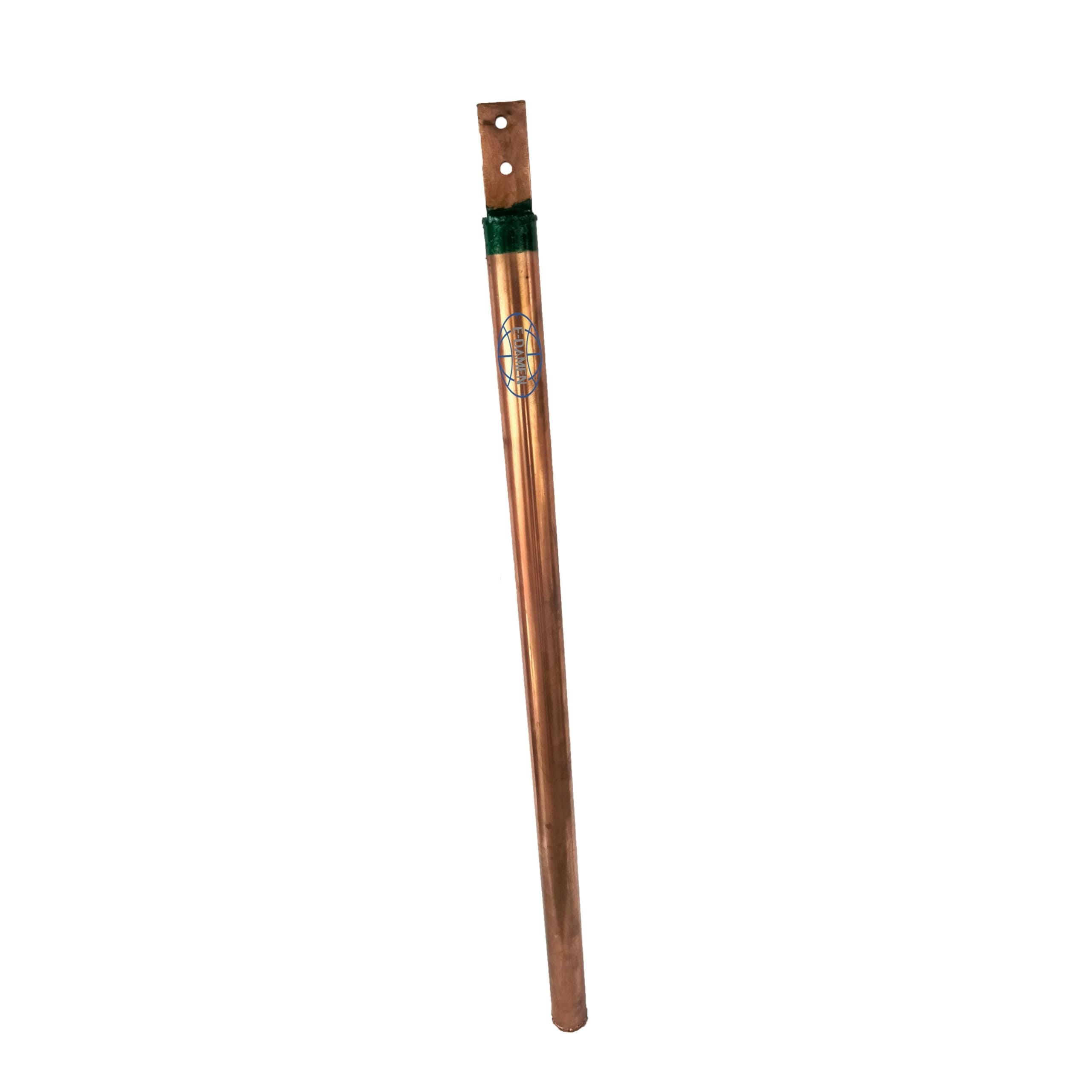 Copper Bonded Earthing Electrode 1 Meter | 40mm Diameter | Bentonite Clay Filled | Copper Coated Grounding Rod for Home Industrial Earthing Compatible for Up to 5 KW of Load Capacity.