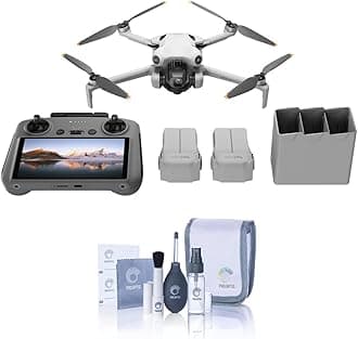 Mini 4 Pro, Folding Mini-Drone with 4K HDR Video Camera for Adults, Under 0.549 lbs/249 g, 34 Mins Flight Time, 20 km Max Video Transmission Distance, Omnidirectional Vision Sensing (DJI RC 2)