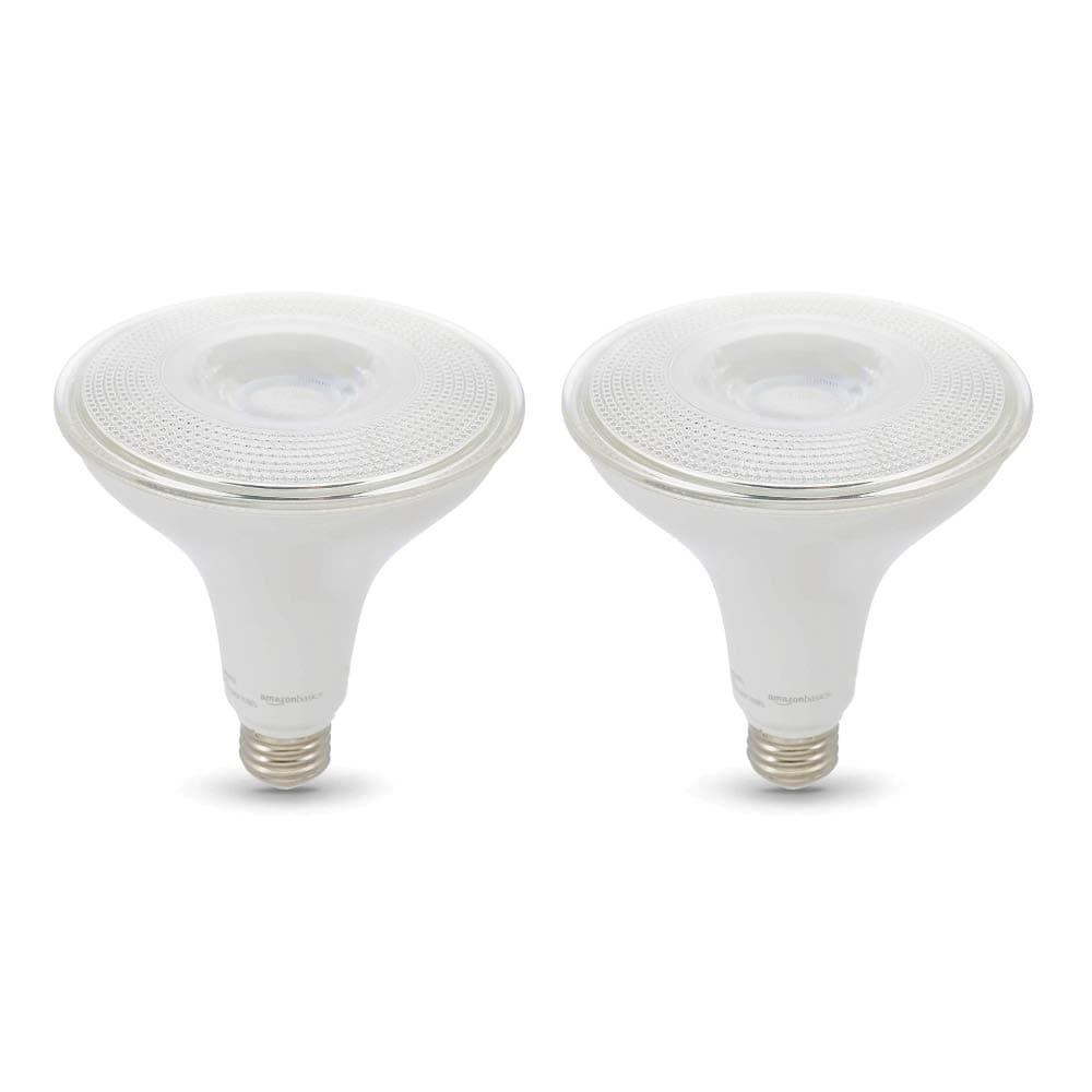 PAR38 Dusk to Dawn Sensor LED Light Bulb, 120W Equivalent, 14W Energy Efficient, E26 Standard Base, Daylight White 5000K, Non-Dimmable, 10,000 Hour Lifetime, Outdoor Porch, 2-Pack