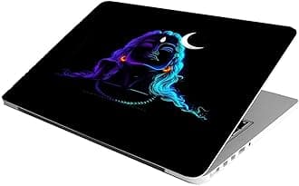 ANCIARY Laptop Skin Stickers HD Quality Sticker for Laptops Upto 15.6" (Dustproof|Waterproof|Scratchproof|Reusable) - ADIYOGI RON1