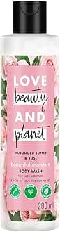 Love Beauty & Planet Moisturising Body Wash 200ml|| with Murumuru Butter & Rose|| Sulfate Free|| Paraben Free- Liquid Shower Gel