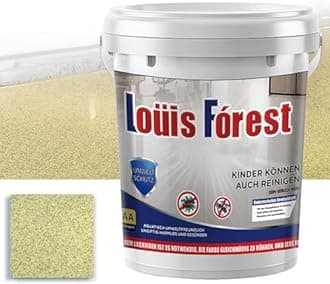 High-Gloss Marble Effect Epoxy Floor Coating, Louis Forest Epoxy Floor Paint, Garage Floor Paint, Waterproof Water-Based Epoxy Floor Paint (Yellow)