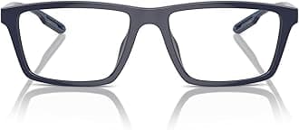 Men's Ea4189u Universal Fit Prescription Eyewear Frames with Two Interchangeable Sun Clip-ons Rectangular