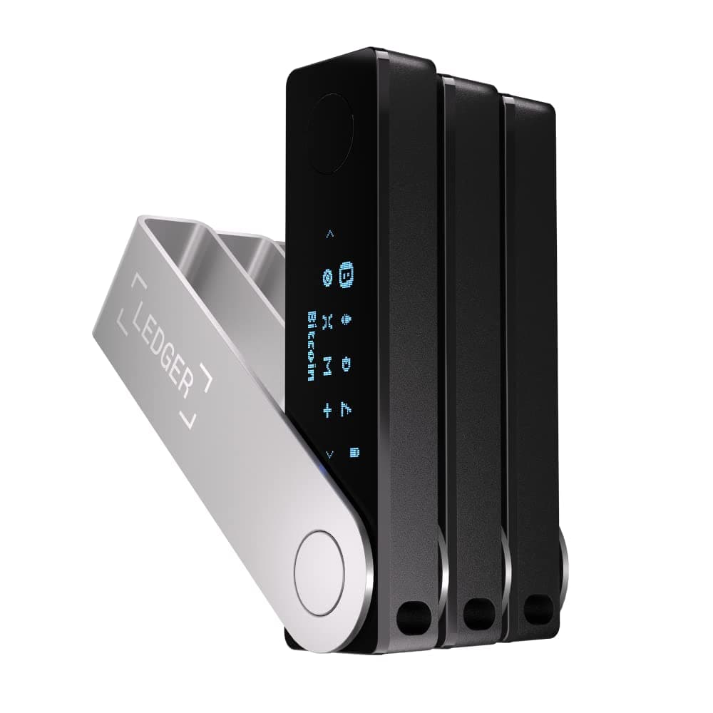 Ledger Nano X 3 Pack - secure crypto wallet signers - Bluetooth & iOS friendly - Protect what’s yours with ease - Classic backups for more freedom