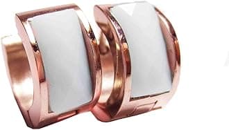 Jewelry Men's and Women's Muticolor Crystal Stainless Steel Studs Hoop Earrings