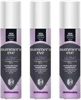 Summer's Eve Ultra Daily Active Feminine Spray, pH balanced, 2 oz. (Pack of 3)
