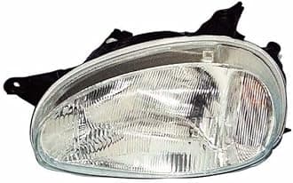 Headlight Left side headlamp driver side headlight assembly projector front light car lamp car light compatible with Opel Corsa B 1993 1994 1995 1996 1997 1998 1999 2000 VP2309L