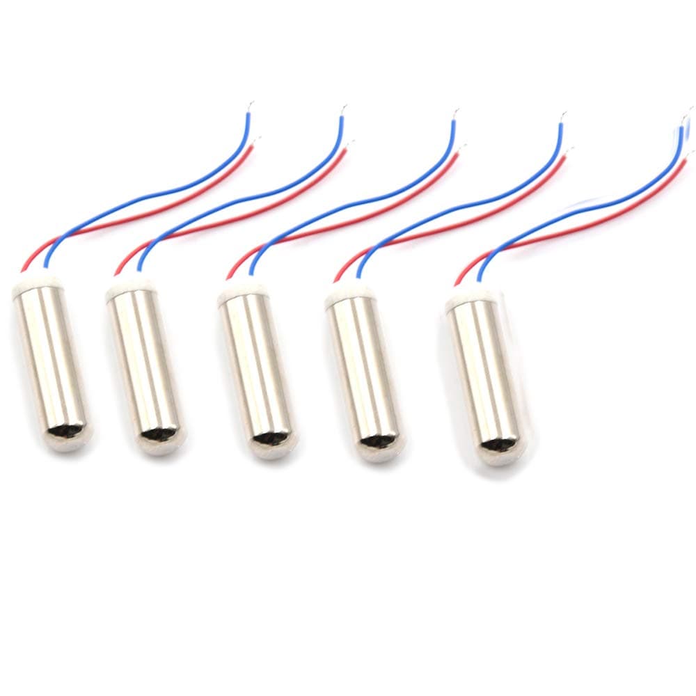 DC Coreless Motor Built-in Vibration Waterproof 1.5-3v 8000-16000RPM Motor for Electric Toothbrush 7x25mm 5PCS