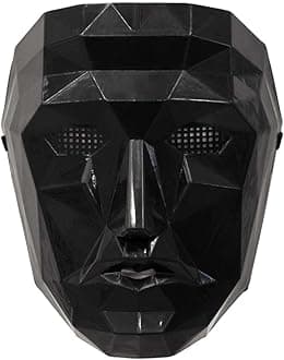 Boland - Mask - Triangle, Square, Circle or Leader, 4 Designs to Choose From, Soldier - Guardian, Player, Face Mask, Korean Game Mask, Costume, Carnival, Theme Party