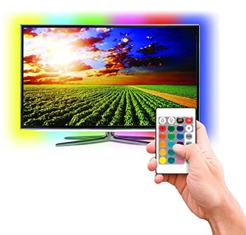 Led RGB Light Strips with Remote - Tv Led Backlight with 15 Multi Color Changing - 78 inches Long 2 Meters Tv USB Led Light Strip for Tv, Monitor in Bedroom or Office