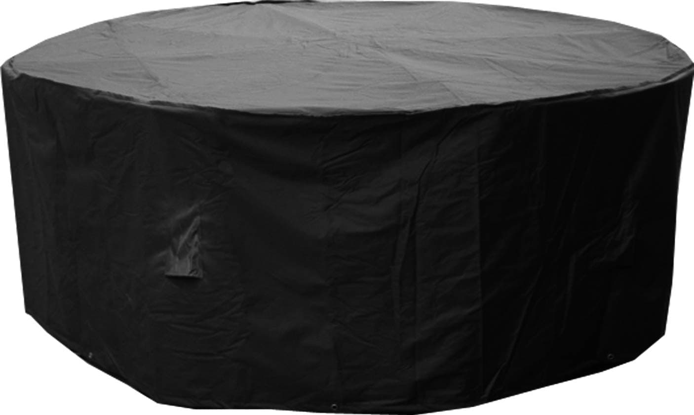 Large Round Patio Garden Table Set Polyester Cover 250 cm, Black, Weatherproof Patio #KC03 #102500 (Black)