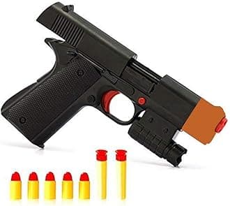 Kid Toy Gun, Colt 1911 Toy Gun with Rubber Bullet Pistol - Unique Gift Intended for Fun,M1911 Toy Guns for Boys (Black)